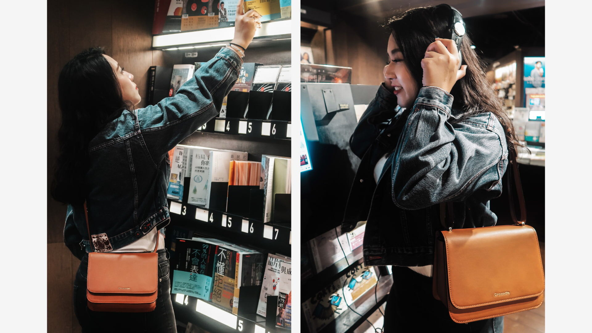 Crocodile 義大利植鞣革側背包 穿搭參考